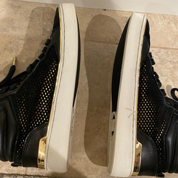 Black Leather Hightops - Picture 7 of 9